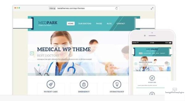 MedPark WordPress medical theme for hospitals