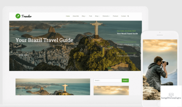 VisualModo Traveler WordPress Theme
