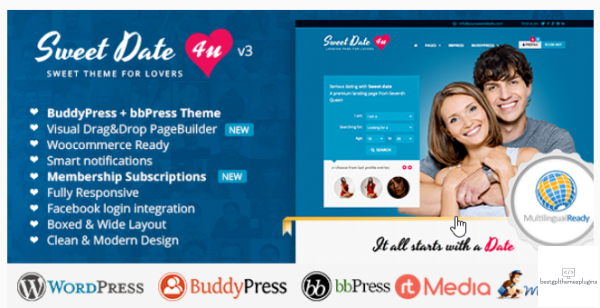 Sweet Date More than a Wordpress Dating Theme