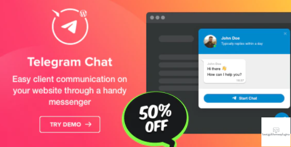 Elfsight Telegram Chat