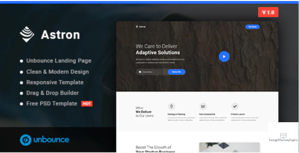 Astron Business Unbounce Landing Page Template 1