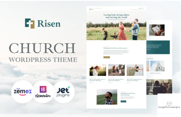 Risen Neat WordPress Theme Church WordPress Theme