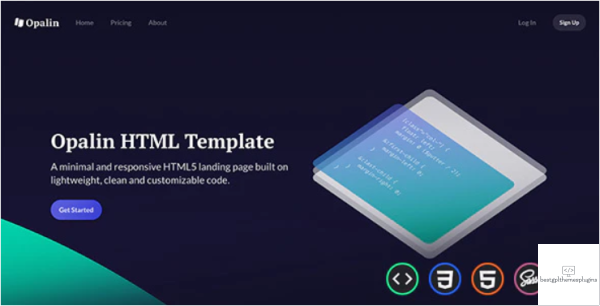 Opalin Startup HTML Template