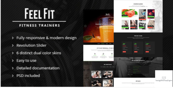 Personal Trainer One Page HTML5 Template