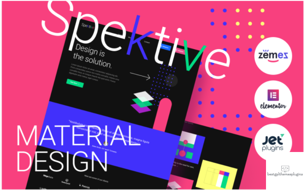 Spektive Legible And Neat Material Design WordPress Theme