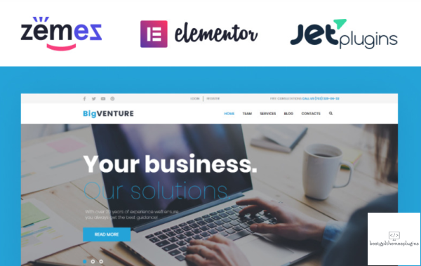 BigVenture Business Consulting Elementor WordPress Theme