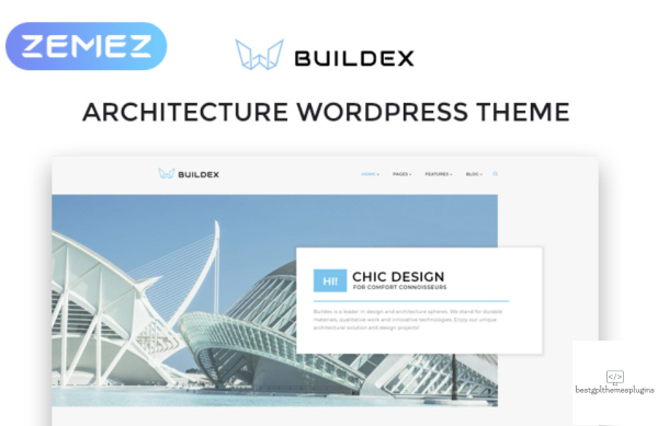 Buildex Multipage Architecture Agency Responsive WordPress Theme
