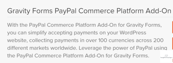 Gravity Forms PayPal Commerce Platform Add On