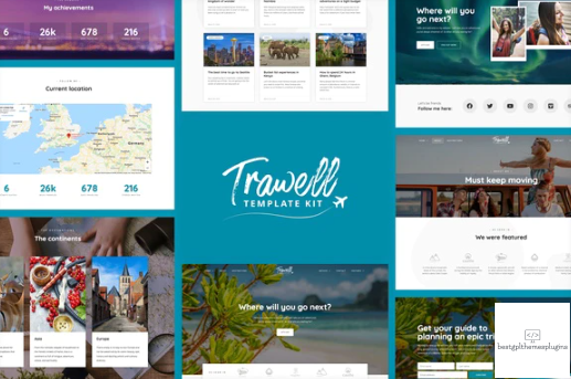 Trawell Travel Blog Elementor Template Kit