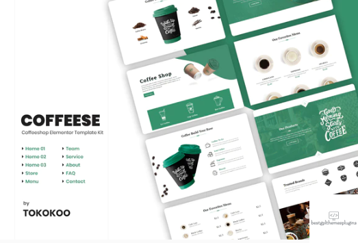 Coffesse Coffee Shop Elementor Template Kit