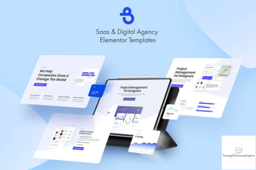 Burto Saas Digital Agency Elementor Template Kit