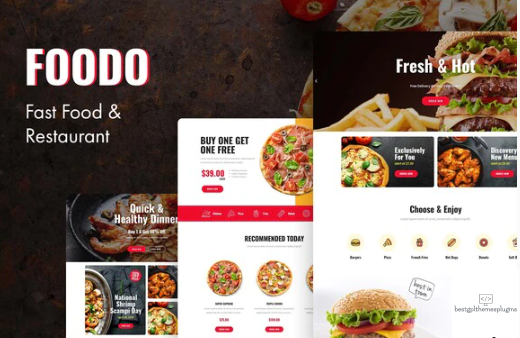 Foodo Fast Food Pizza Elementor Templates