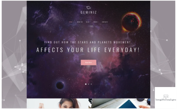 Geminiz Astrology Blog WordPress Theme
