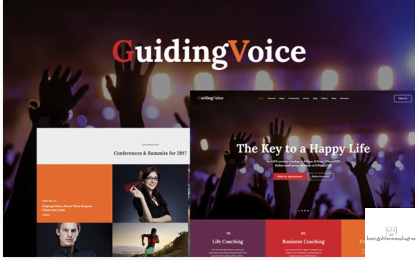 Guiding Voice Life Coach WordPress Theme