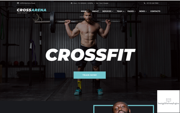 Cross Arena Crossfit Studio Elementor WordPress Theme