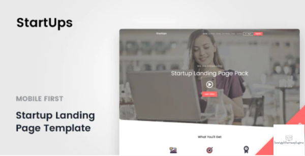 StartUps Startup Landing Page