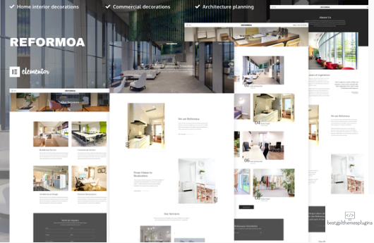 Reformoa Architecture Interior Design Elementor Template Kit