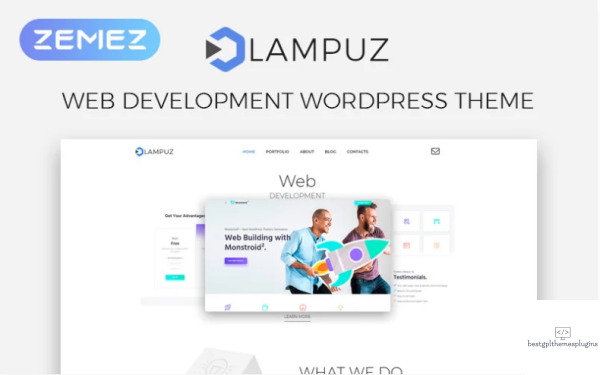 Lampuz Web Development Multipurpose Animated Elementor WordPress Theme