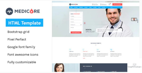 Medicare Medical Health HTML Template