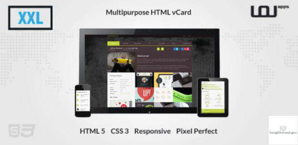 XXL Multipurpose HTML vCard