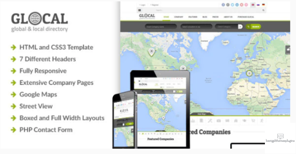 Glocal Responsive Directory Template