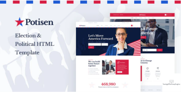 Potisen Election Political HTML Template