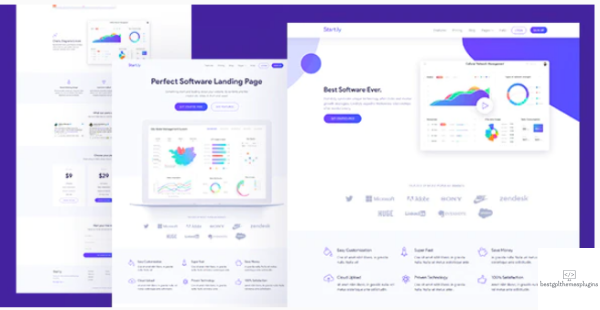 Software SaaS App Landing Page Template %E2%80%94 Startly