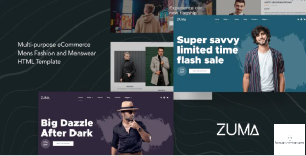 Zuma eCommerce Men Fashion HTML Template