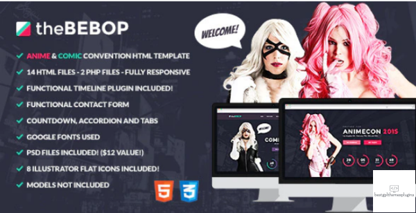 The Bebop Anime and Comic HTML Convention Template