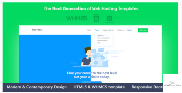 Hostino WHMCS Web Hosting Template