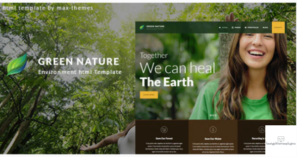 Green Nature Environmental HTML Template