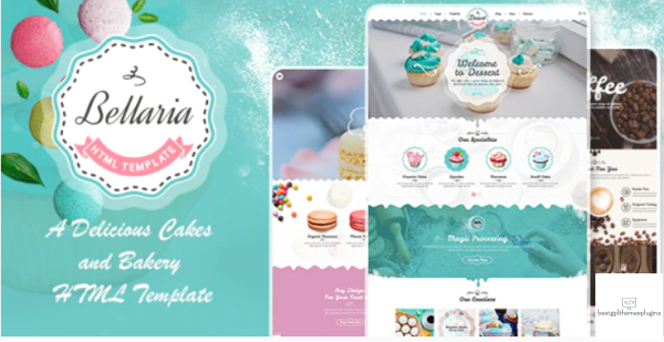 Bellaria A Delicious Cakes and Bakery HTML Template