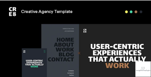 CRE8 Creative Agency HTML Template