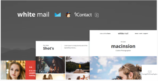White Mail Responsive E mail Template Online Access
