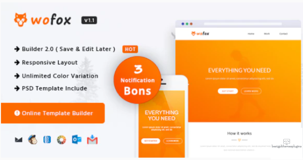 Wofox Responsive Email Template Online Builder