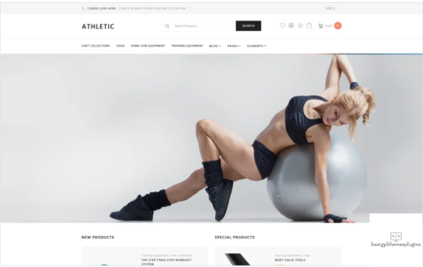 Athletic Sports Store WooCommerce Theme