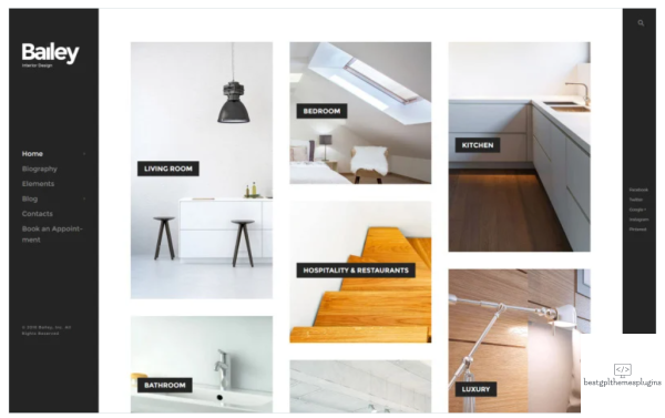 Bailey Furniture Interior Design WordPress Theme