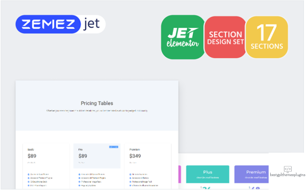 Picex Pricing Tables Jet Sections Elementor Template