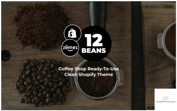 12 Beans Coffee Shop Ready To Use Clean Shopify Theme