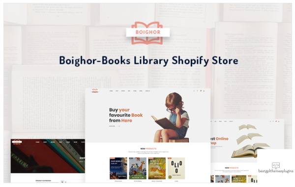 Boighor Books Library Shopify Theme
