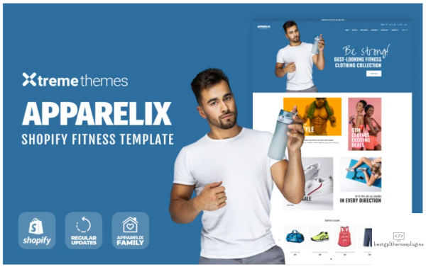 Apparelix Shopify Fitness eCommerce Template Shopify Theme