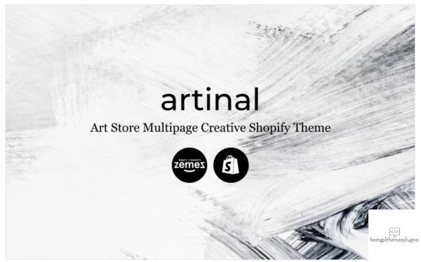 Artinal Art Store Multipage Creative Shopify Theme