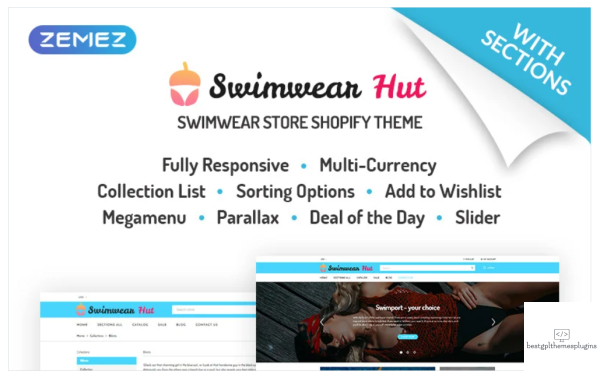 Swimwear Hut Swimwear Store Shopify Theme