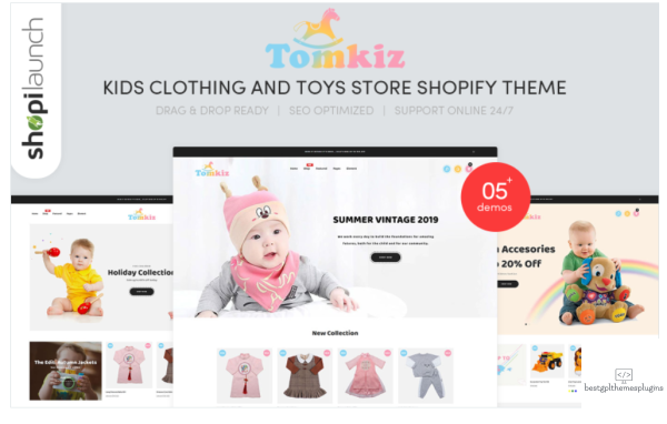 Tomkiz Kids Clothing Toys Store Shopify Theme