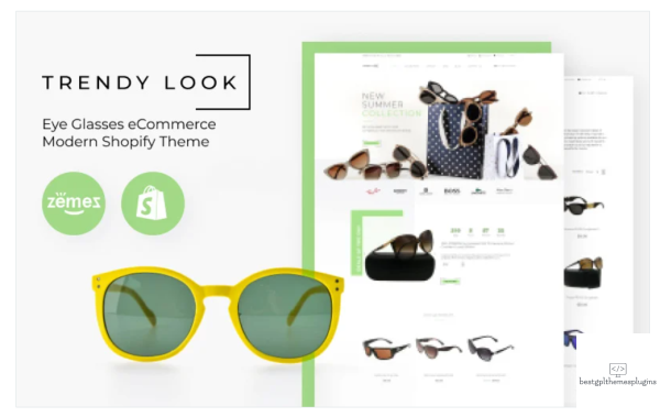 Trendy Look Eye Glasses %D1%83Commerce Modern Shopify Theme