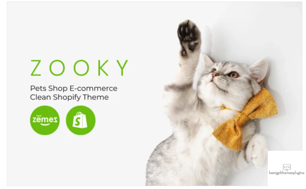 Zooky Pets Shop E commerce Clean Shopify Theme