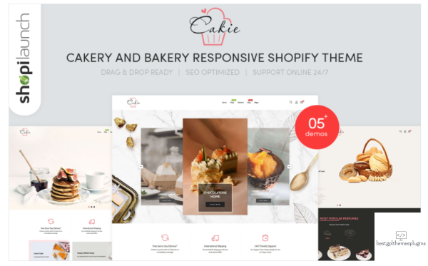 Cakie Cakery Bakery Responsive Shopify Theme 1