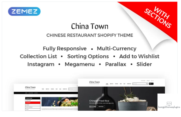 China Town Sushi Restaraunt Shopify Theme
