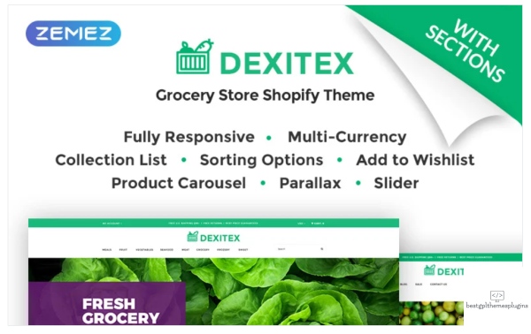 Dexitex Convenient Grocery Online Store Shopify Theme