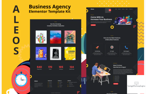 Aleos Business Agency Elementor Template Kit